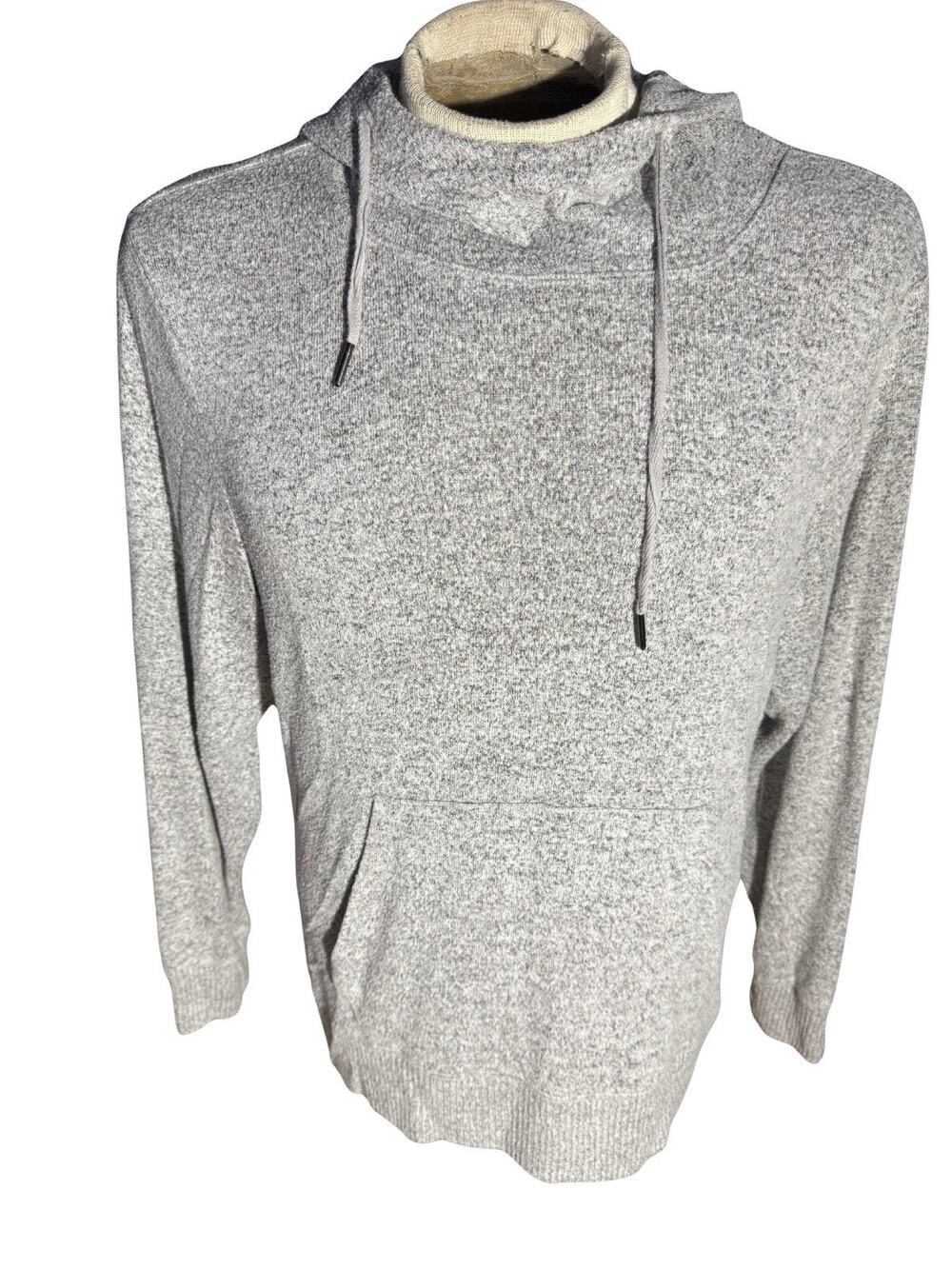 Telluride Clothing Co Cowl Neck Hoodie Gray Medium Soft Knit Pullover